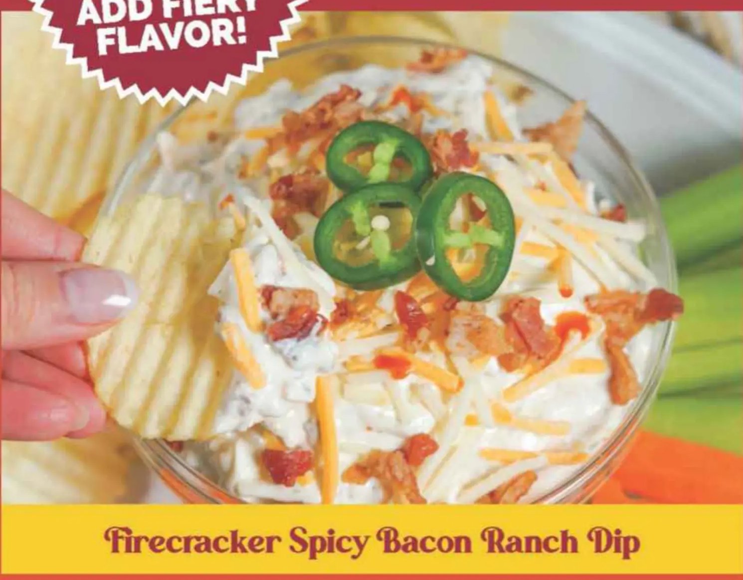 Firecracker Spicy Bacon Ranch Dip