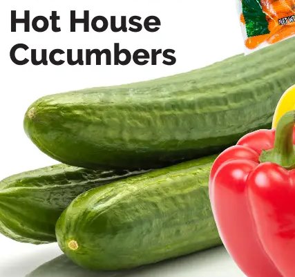 Farmers Market Hot House Cucumbers