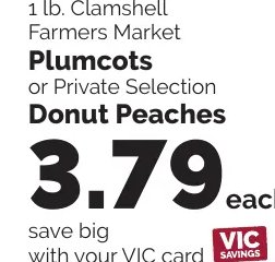 Farmers Market Plumcots or Private Selection Donut Peaches