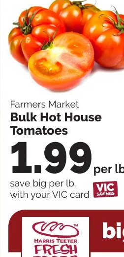 Farmers Market Bulk Hot House Tomatoes