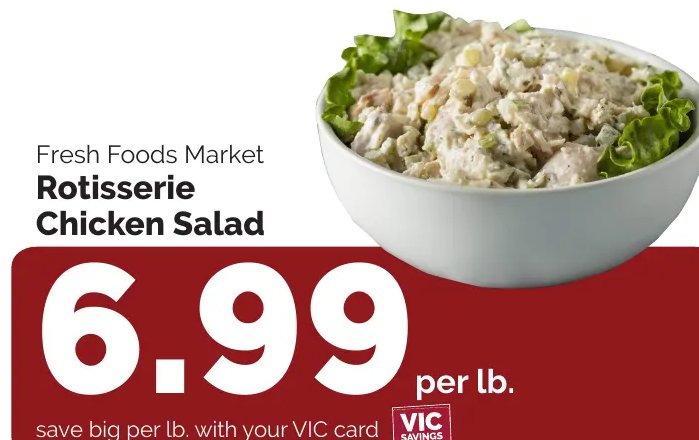 Fresh Foods Market Rotisserie Chicken Salad