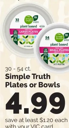 Simple Truth Plates or Bowls