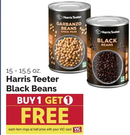 Harris Teeter Black Beans