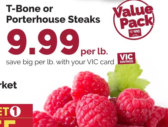 T-Bone or Porterhouse Steaks