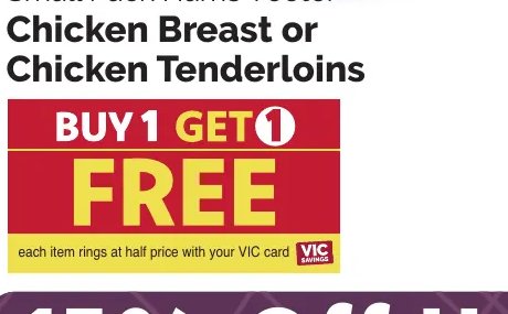 Small Pack Harris Teeter Chicken Breast or Chicken Tenderloins