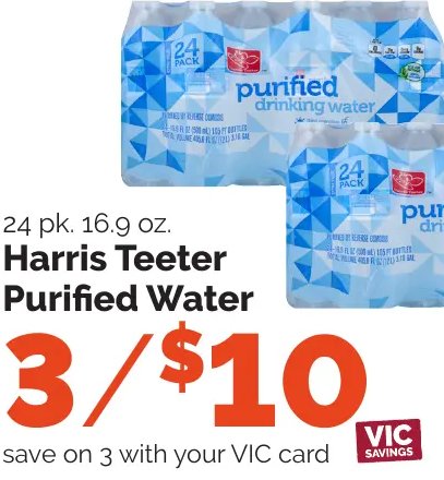 Harris Teeter Purified Water
