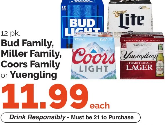 Bud Family, Miller Family, Coors Family or Yuengling