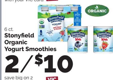 Stonyfield Organic Yogurt Smoothies