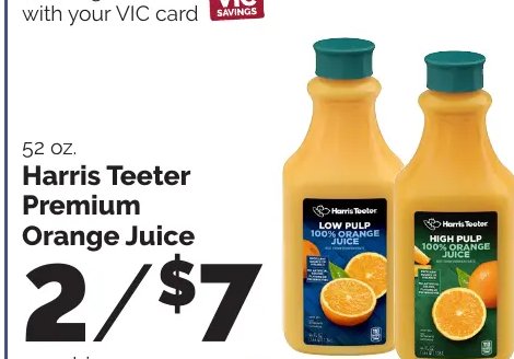 Harris Teeter Premium Orange Juice