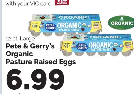Pete & Gerry's Organic Pasture Raised Eggs