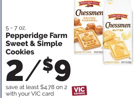 Pepperidge Farm Sweet & Simple Cookies