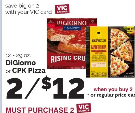 DiGiorno or CPK Pizza