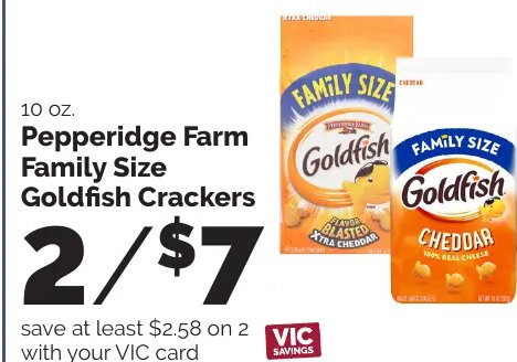 Pepperidge Farm Family Size Goldfish Crackers