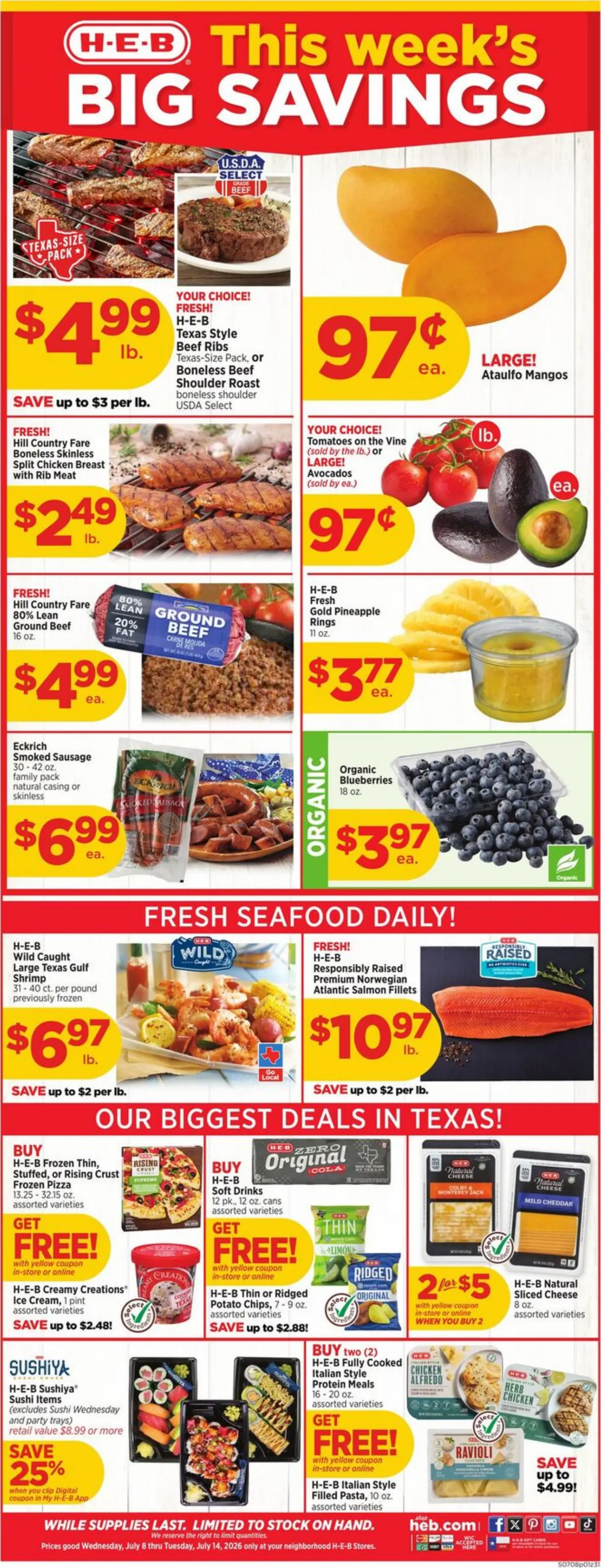 H-E-B Weekly Ad Page 1