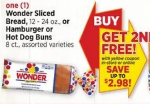 Wonder Sliced Bread, or Hamburger or Hot Dog Buns