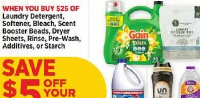 Laundry Detergent, Softener, Bleach, Scent Booster Beads, Dryer Sheets, Rinse, Pre-Wash, Additives, or Starch