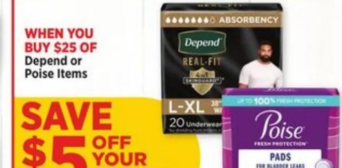 Depend or Poise Items
