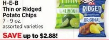 H-E-B Thin or Ridged Potato Chips