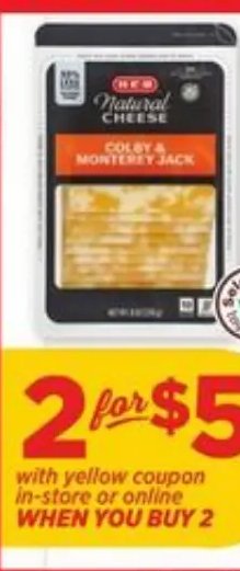 H-E-B Natural Sliced Cheese