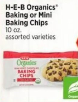 H-E-B Organics Baking or Mini Baking Chips