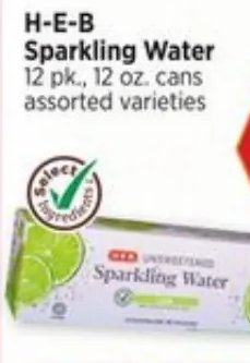 H-E-B Sparkling Water