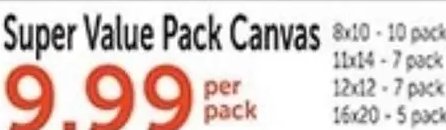 Super Value Pack Canvas