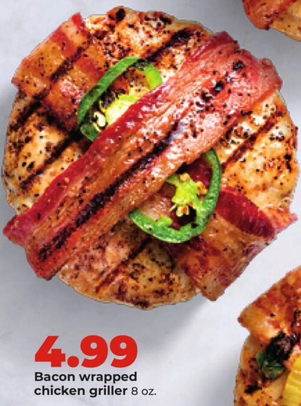 Bacon wrapped chicken griller
