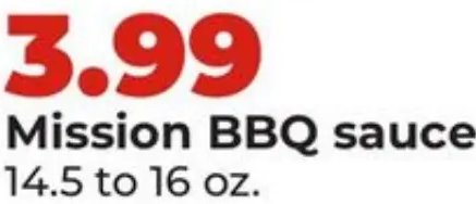Mission BBQ sauce