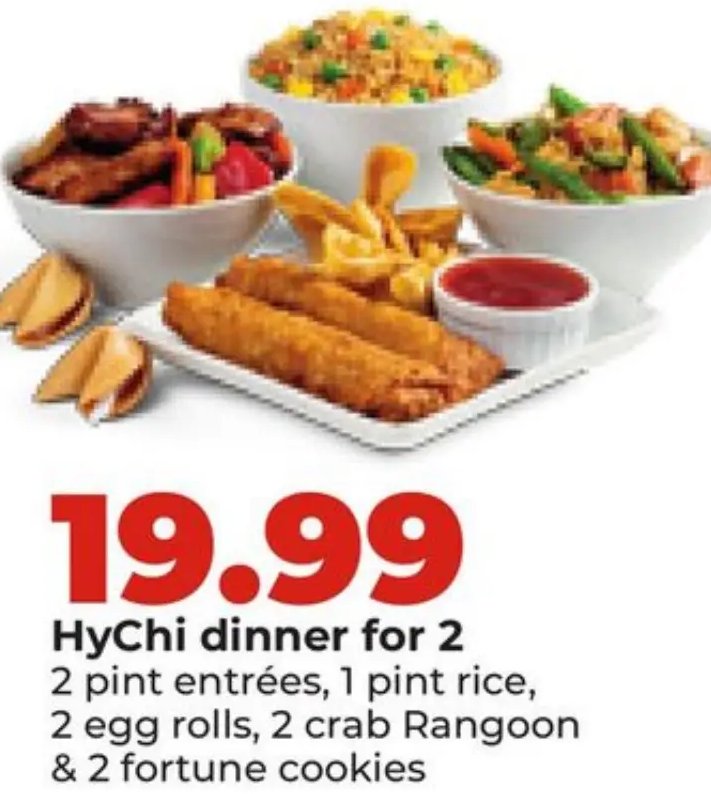 HyChi dinner for 2
