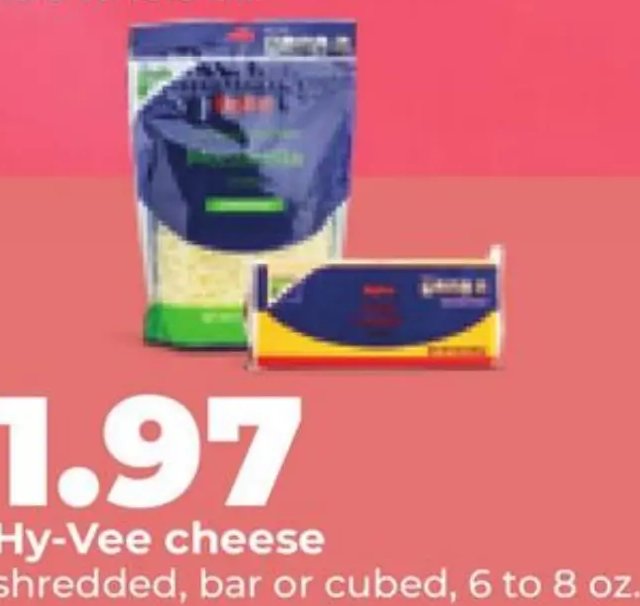 Hy-Vee cheese