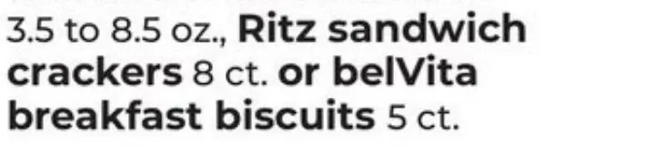 Nabisco snack crackers