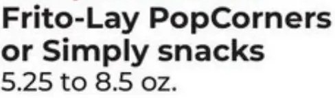 Frito-Lay PopCorners or Simply snacks