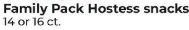 Family Pack Hostess snacks