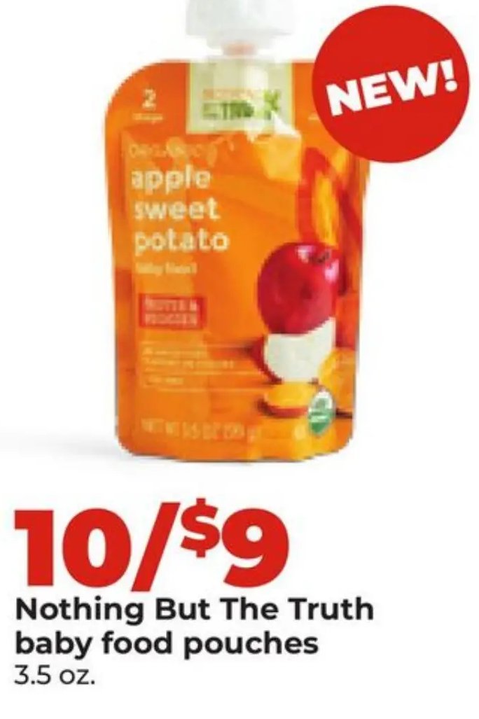 Nothing But The Truth baby food pouches