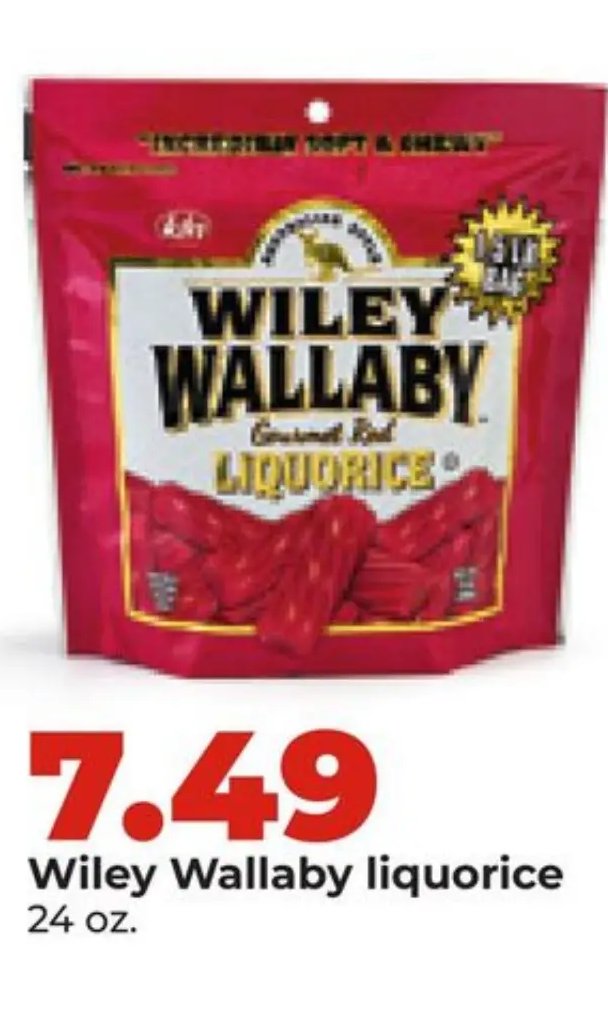 Wiley Wallaby liquorice