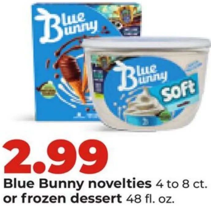Blue Bunny novelties