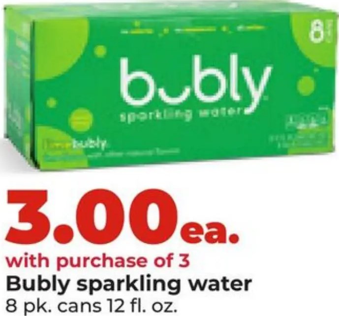 Bubly sparkling water