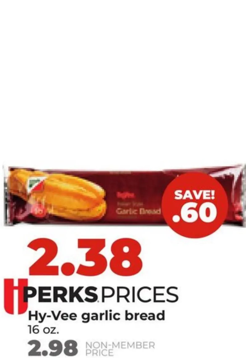 Hy-Vee garlic bread