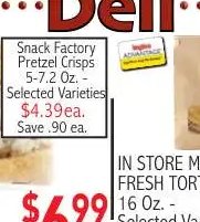 IN STORE MADE FRESH TORTILLA CHIPS
