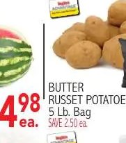BUTTER RUSSET POTATOES