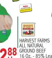 HARVEST FARMS ALL NATURAL GROUND BEEF