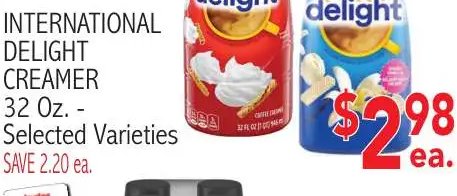 INTERNATIONAL DELIGHT CREAMER