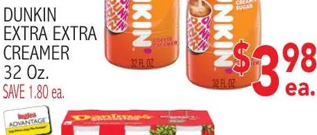 DUNKIN EXTRA EXTRA CREAMER