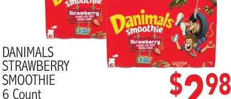 DANIMALS STRAWBERRY SMOOTHIE