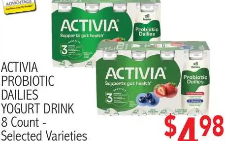 ACTIVIA PROBIOTIC DAILIES YOGURT DRINK