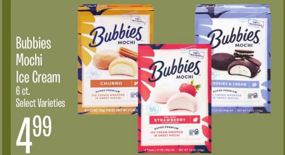 Bubbies Mochi Ice Cream