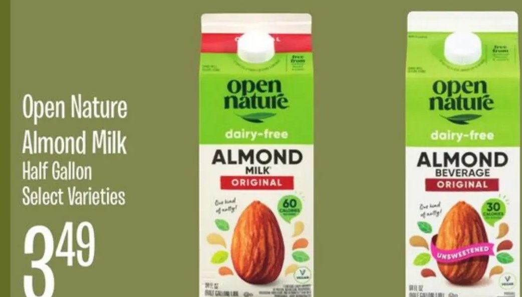 Open Nature Almond Milk