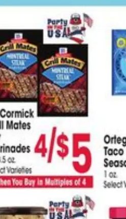 McCormick Grill Mates Dry Marinades