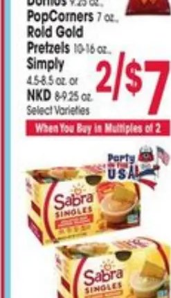 Doritos, PopCorners, Rold Gold Pretzels, Simply or NKD