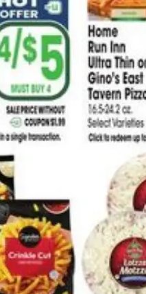 Home Run Inn Ultra Thin or Gino's East Tavern Pizza